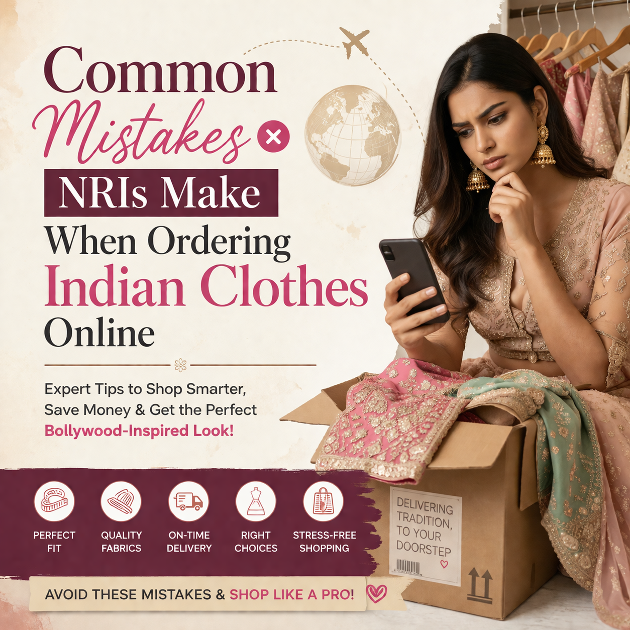Common Mistakes NRIs Make When Ordering Indian Clothes Online (And How to Avoid Them)
