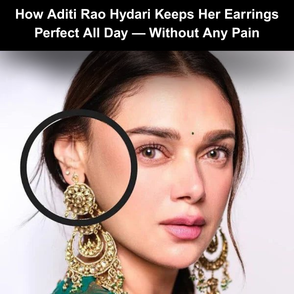Here is Aditi Rao Hydari's secret to wearing those Heavy Jhumka's - Trick You Can Steal Right Now