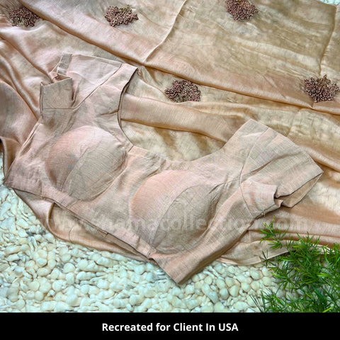 3257 Anushka Sharma in Raw Mango Blush Saree