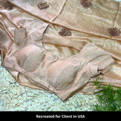 3257 Anushka Sharma in Raw Mango Blush Saree