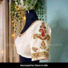 9010 Offwhite Blouse - Alia Bhatt Inspired - Kalank outfit set