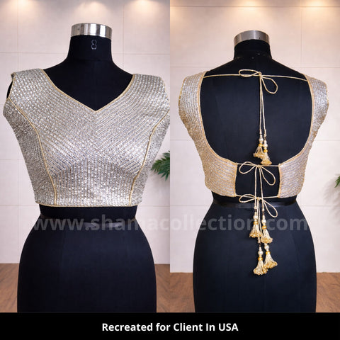 9013 Deepika Padukone Bling Blouse at Cannes Film Festival 2010