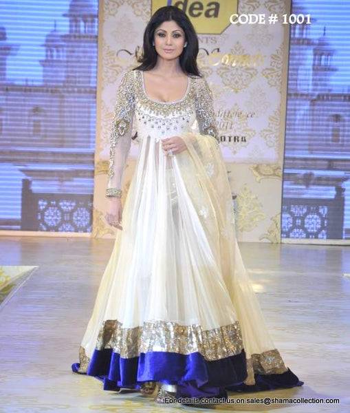 1001 Shilpa Shetty's white anarkali lehenga Outfit Sets