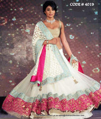 4019 Shriya's off white lehenga outfit set