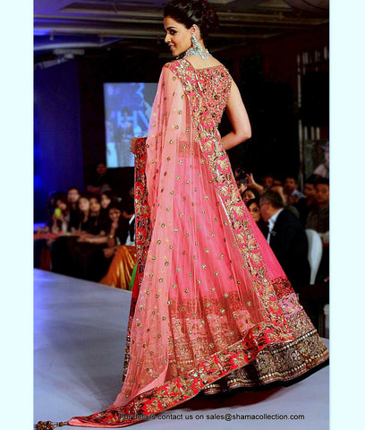 1050 Genelia D'souza pink bridal lehenga Outfit Sets