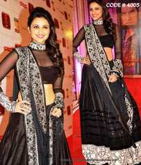 4005 Parineeti Chopra's black lehenga outfit set