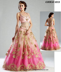 1013 Ombre pink bridal gown Outfit Sets