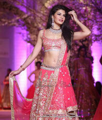 1035 Jacqueline Fernandes' pink lehenga Outfit Sets