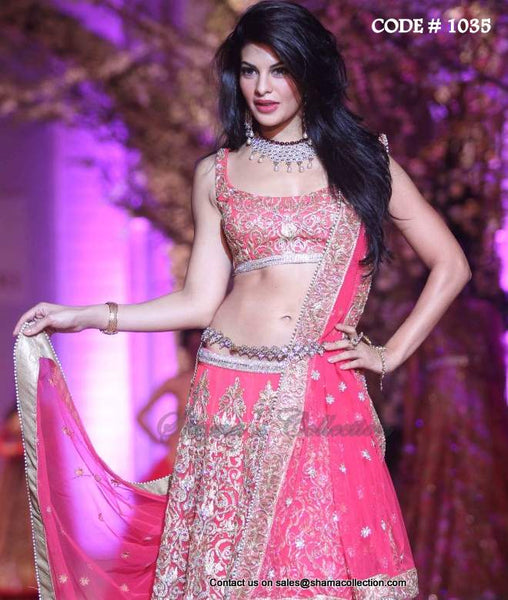 1035 Jacqueline Fernandes' pink lehenga Outfit Sets