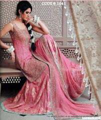 1041 Pink Bridal Sharara Outfit Sets