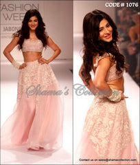 1076 Shruti Hasan's tea rose lehenga Outfit Sets