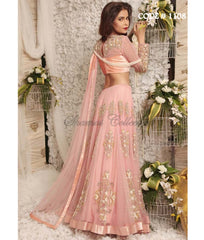 1108 Peach bridal lehenga Outfit Sets