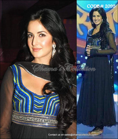 2095 Katrina Kaif's black anarkali Outfit Sets