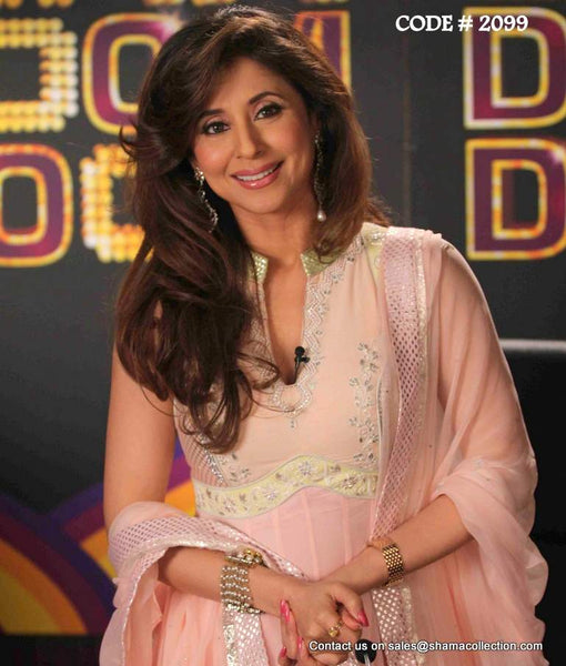 2099 Urmila Matondkar's baby pink anarkali Outfit Sets