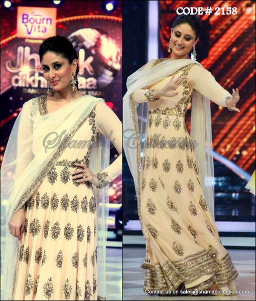 2158 Kareena Kapoor's blush anarkali Outfit Sets