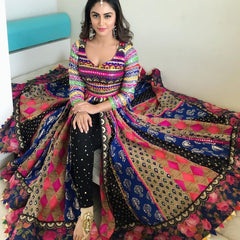 2430 Krystle Dsouza's Garba/Navratri  Anarkali outfit set