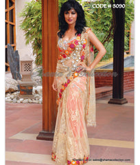 3090 Chitrangada Singh's colorful sareesque outfit set