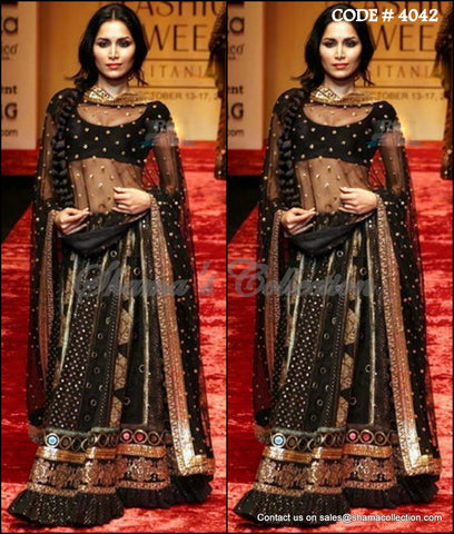 4042 Black Lehenga outfit set