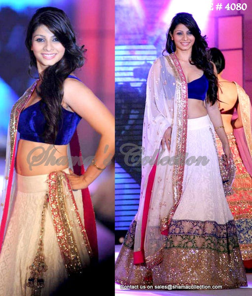 4080 Tanisha Mukherjee's colorful lehenga outfit set