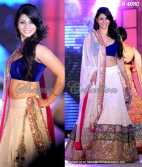 4080 Tanisha Mukherjee's colorful lehenga outfit set