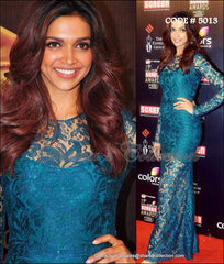 5013 Deepika Padukone's Blue Gown outfit set