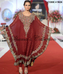 5020 Maroon Kaftan outfit set