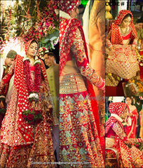 1127 Shubhika Sharma's red bridal mirror work lehenga Outfit Sets